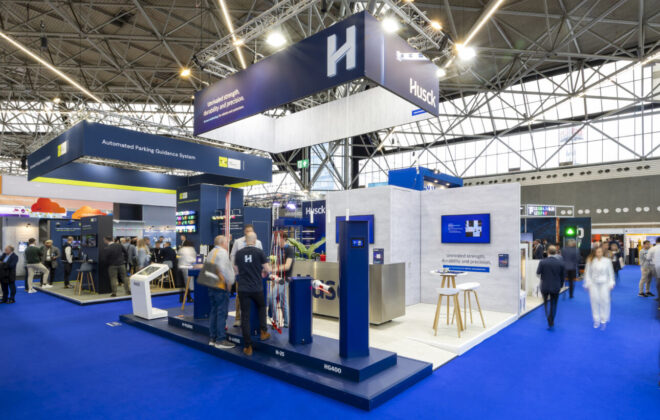 Beursstand van Husck op beurs Intertraffic Amsterdam 2026, gerealiseerd door Aktual.