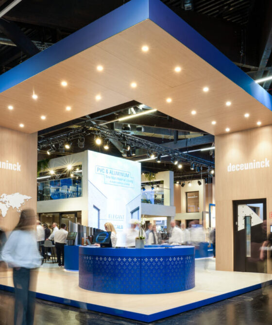 stand van Deceunick op Fensterbau Frontale 2026, ontworpen en gebouwd door Aktual