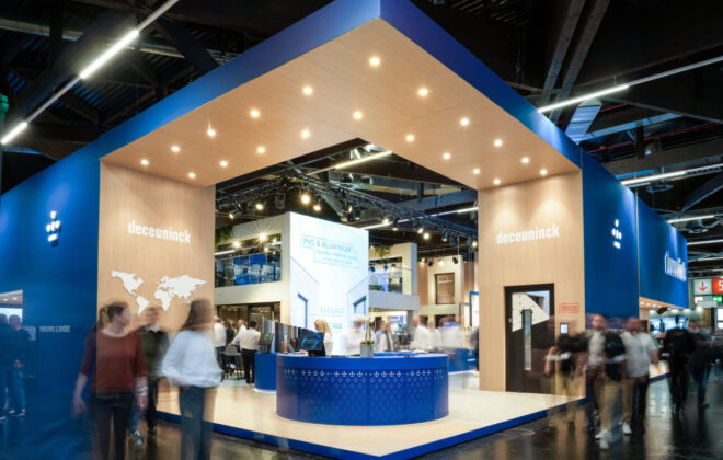stand van Deceunick op Fensterbau Frontale 2026, ontworpen en gebouwd door Aktual
